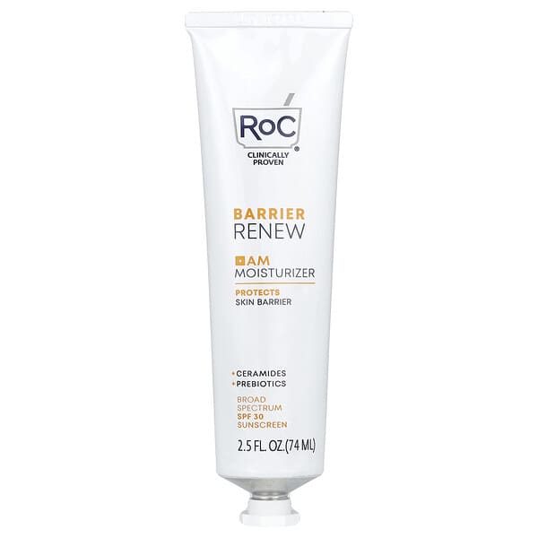 RoC, 배리어 리뉴, 오전 모이스처라이저, SPF 30, 향료 무함유, 74ml(2.5fl oz)
