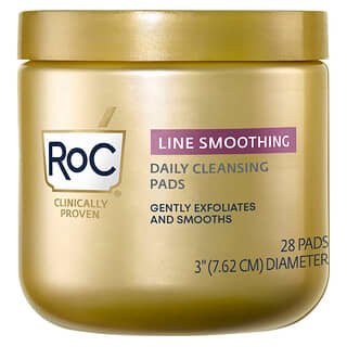 RoC, Line Smoothing Daily Cleansing Pads, 28 Count