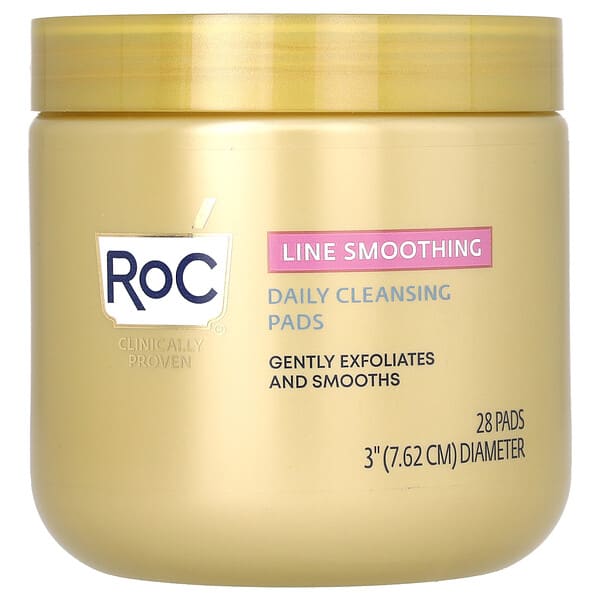 RoC, Line Smoothing Daily Cleansing Pads, 28 Pads