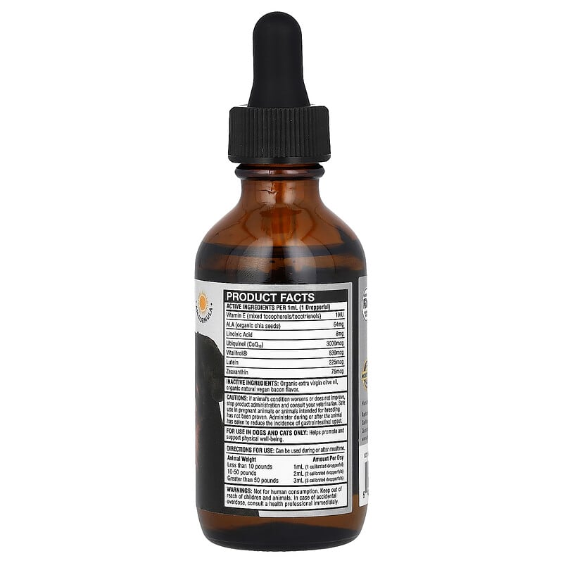 Bien-tre ultime, Pour chiens et chats, Bacon biologique, 60 ml