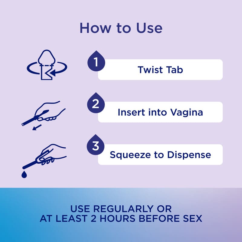 Personal Lubricant, Long-Lasting Vaginal Moisturizer, 8 Pre-Filled  Applicators, 0.24 oz (6.7 g) Each