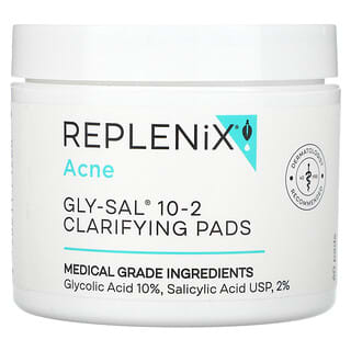 Replenix, Acne, Gly-Sal 10-2 Clarifying Pads, 60 Pads