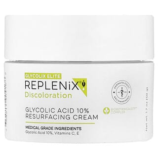 Replenix （リプレニックス）, Discoloration、Glycolic Acid 10% Resurfacing Cream、無香料、50g（1.7オンス）