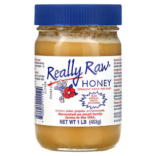 Really Raw Honey‏, דבש, 453 גר' (1 lb)