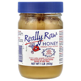 Really Raw Honey, 벌꿀, 453g(1lb)