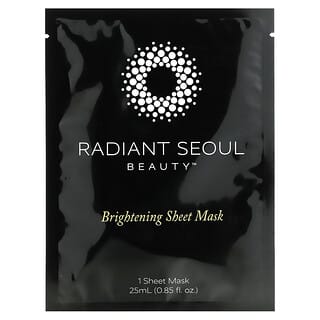 Radiant Seoul, 亮肤美容面膜，1 片装面膜，每片 0.85 盎司（25 毫升）