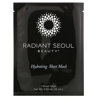 Radiant Seoul, 補水美容保濕面膜，1 片裝面膜，0.85 盎司（25 毫升）