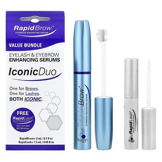 RapidLash, IconicDuo, Sérums para realzar las pestañas y las cejas, Set de 2 piezas