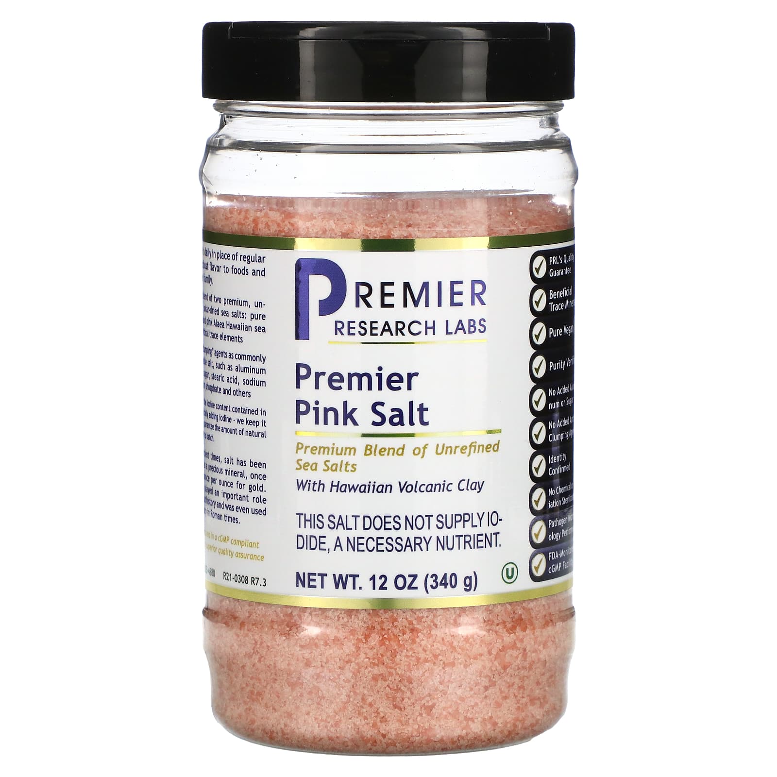 Premier Research Labs, Premier Pink Salt, 12 oz (340 g) (Discontinued Item)