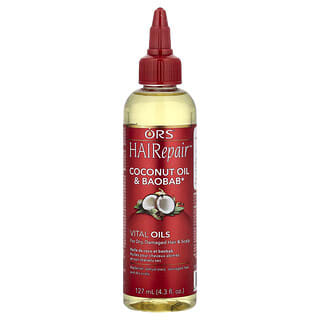 ORS, HAIRepair™, Óleo de Coco e Óleos Vitais de Baobá, Para Cabelos e Couro Cabeludo Secos e Danificados, 127 ml (4,3 fl oz)