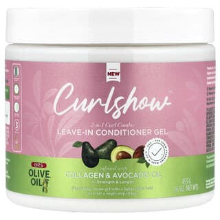 ORS, Curlshow™, Formule combinée 2-N-1 pour les boucles, Gel après-shampooing sans rinçage, 453 g