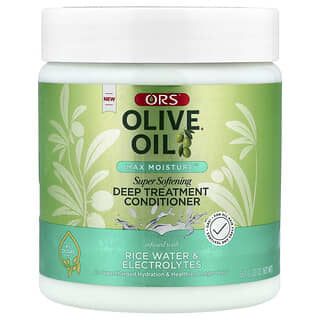 ORS, Ulei de măsline®, Max Moisture™, balsam de îngrijire profundă, pentru toate tipurile și texturile de păr, 567 g