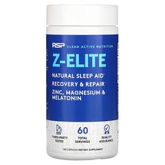 RSP Nutrition, Z-Elite, Ayuda natural para dormir, 180 cápsulas (Producto descontinuado) 