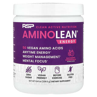 RSP Nutrition, AminoLean® Energy, Blackberry Pomegranate, 8.41 oz (238.5 g)