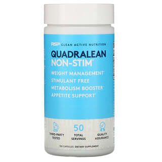 RSP Nutrition, QuadraLean Non-Stim, средство для сжигания жира, 150 капсул