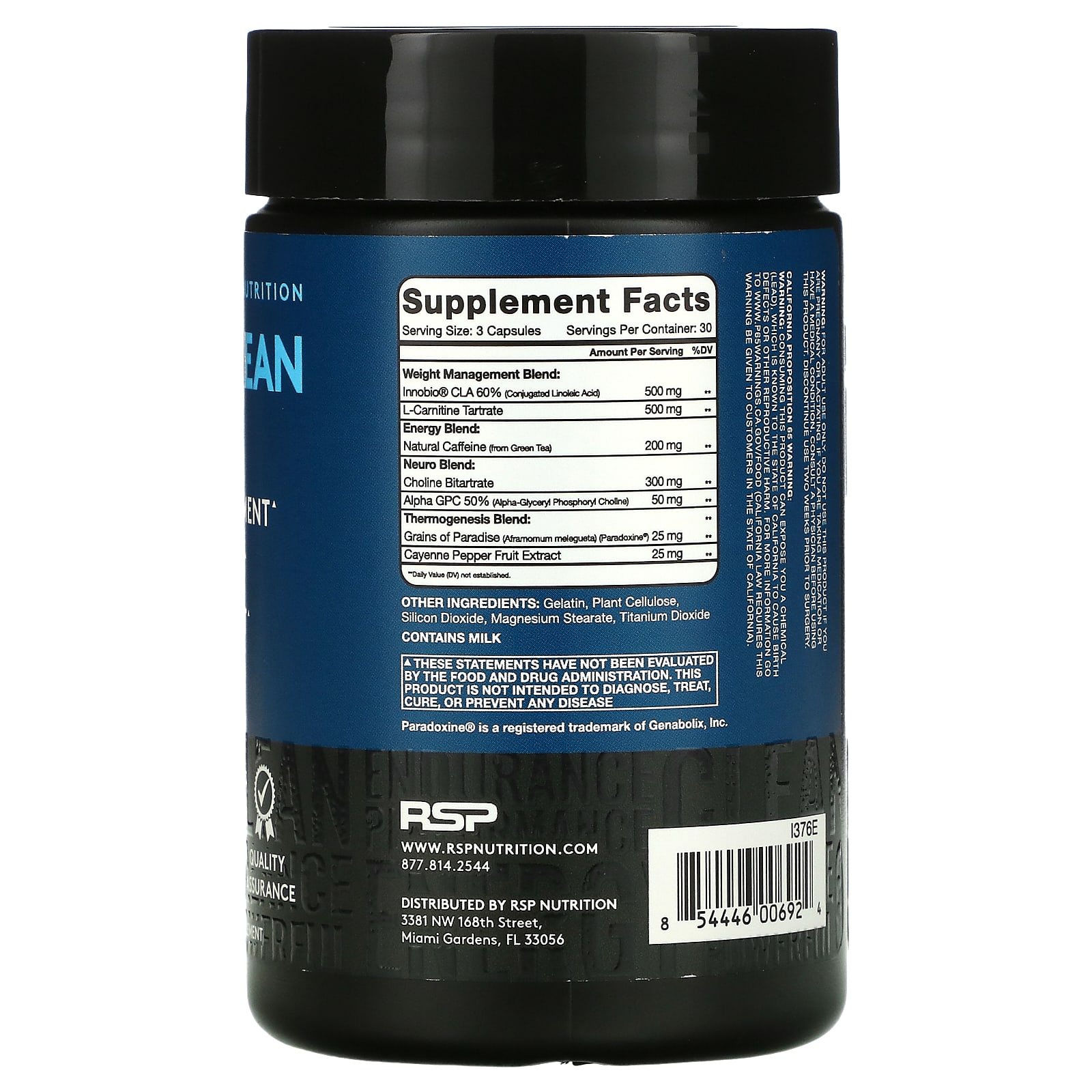 RSP Nutrition, QuadraLean Thermo®, 90 Capsules