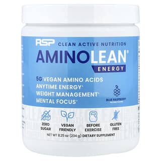 RSP Nutrition, AminoLean, 블루 라즈베리, 270g(9.52oz)