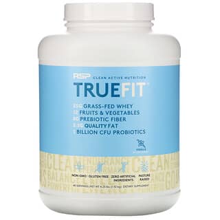 RSP Nutrition, TrueFit, Grass-Fed Whey Protein Shake with Fruits & Veggies, Vanilla, 4.23 lbs (1.92 kg)