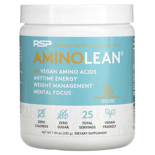 RSP Nutrition, AminoLean, Essential Vegan Aminos, Abacaxi e Coco, 225 g (7,94 oz)