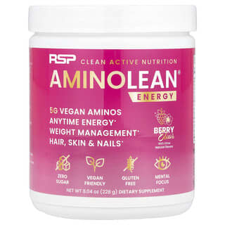 RSP Nutrition, AminoLean® 能量，漿果味滋補劑，8.04 盎司（228 克）