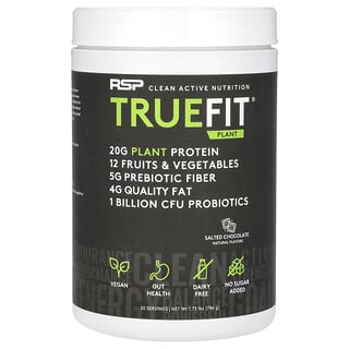 RSP Nutrition‏, TrueFit Plant, שוקולד מלוח, 786 גרם (1.73 ליברות)