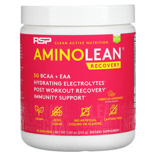 RSP Nutrition, AminoLean Recovery, 히비스커스 레모네이드, 210g(7.40oz)