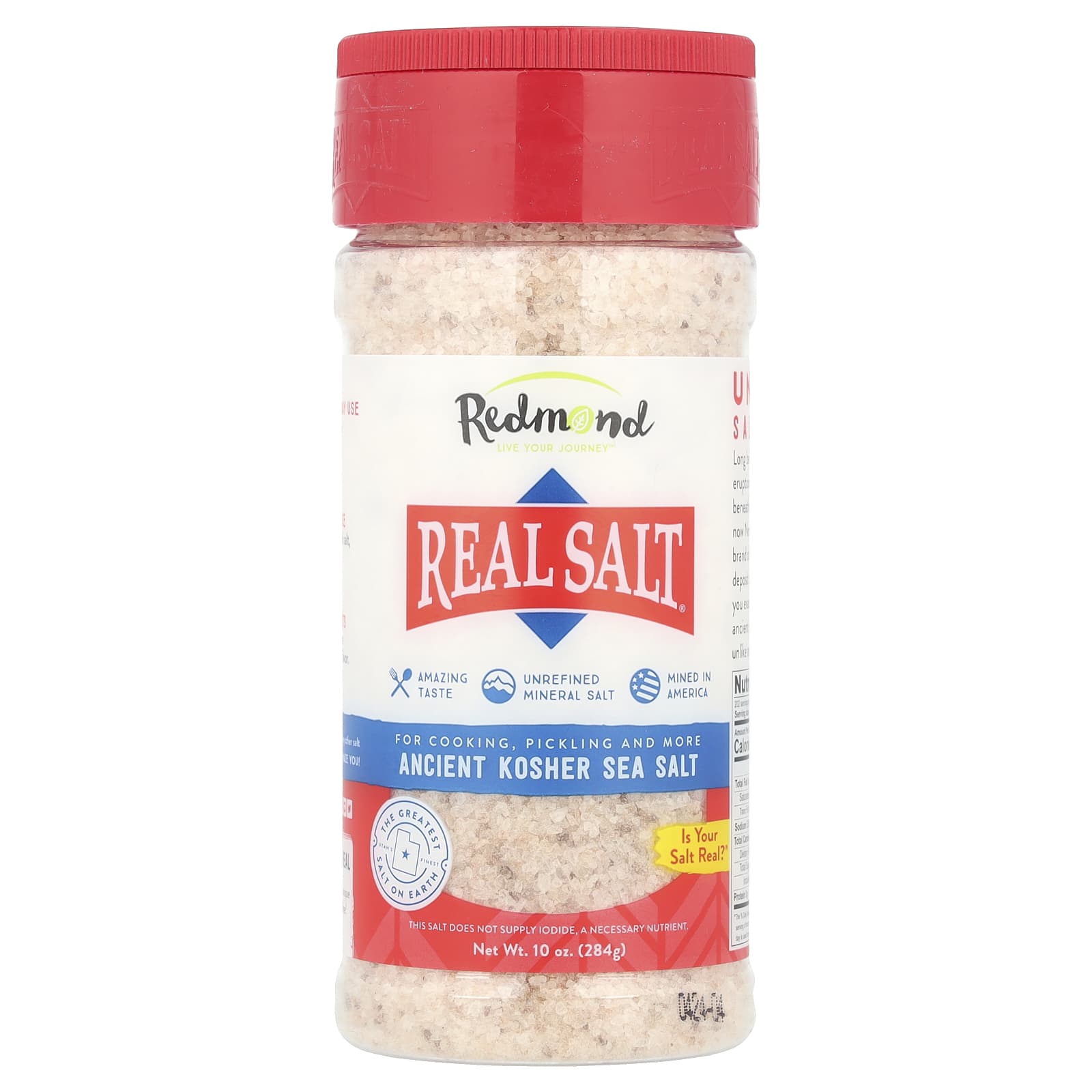 Real Salt（リアルソルト）、古代コーシャ海塩、284g（10オンス）