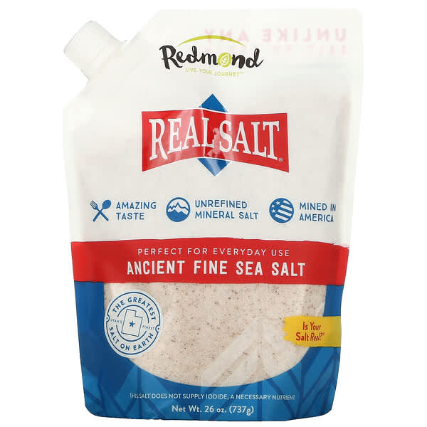 Redmond Trading Company, Real Salt, Sal marina antigua y fina, 737 g (26 oz)