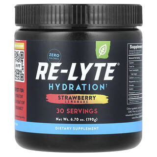 ريدموند تريدينغ كومباني‏, Re-Lyte® ، ترطيب ، فراولة وليمون ، 6.70 أونصة (190 جم)