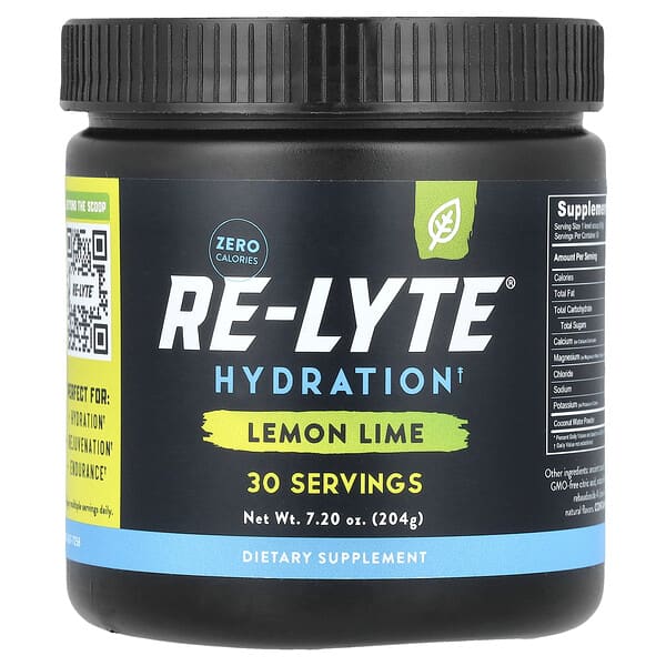 Re-Lyte® Hydration, Lemon Lime, 7.2 oz (204 g)