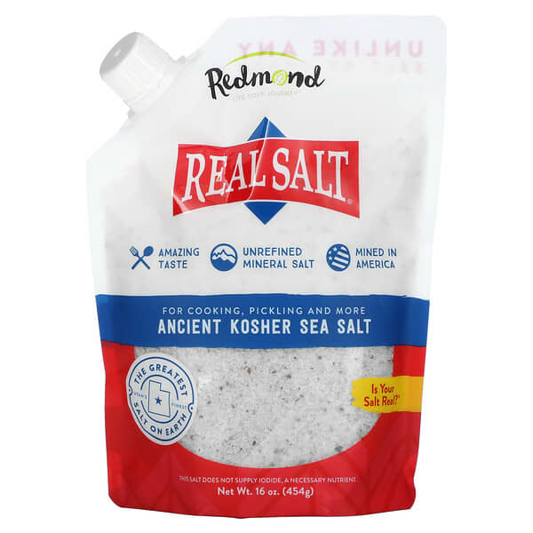 Redmond Trading Company, Real Salt, Ancien sel de mer casher, 454 g