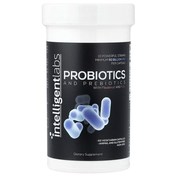 Intelligent Labs, Probiotics and Prebiotics, 베지 캡슐 60정
