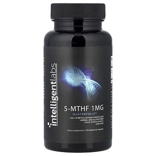 Intelligent Labs, 5-MTHF, 1 mg, 120 cápsulas vegetales