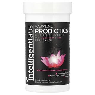 إنتليجنت لابز‏, البروبيوتيك والبريبيوتك للنساء ، 60 كبسولة نباتية