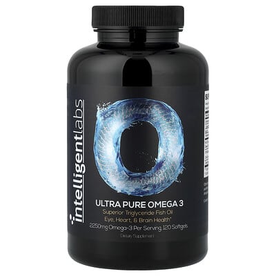 Intelligent Labs, Ultra Pure Omega-3, 120 Softgels (750 mg per softgel)