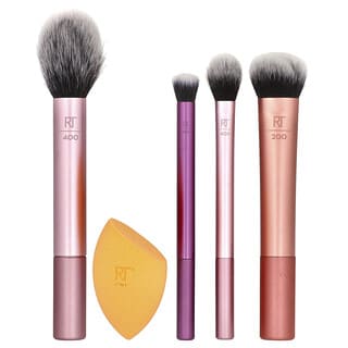 Real Techniques, Everyday Essentials Set, Face + Eye + Cheek ,  5 Pieces