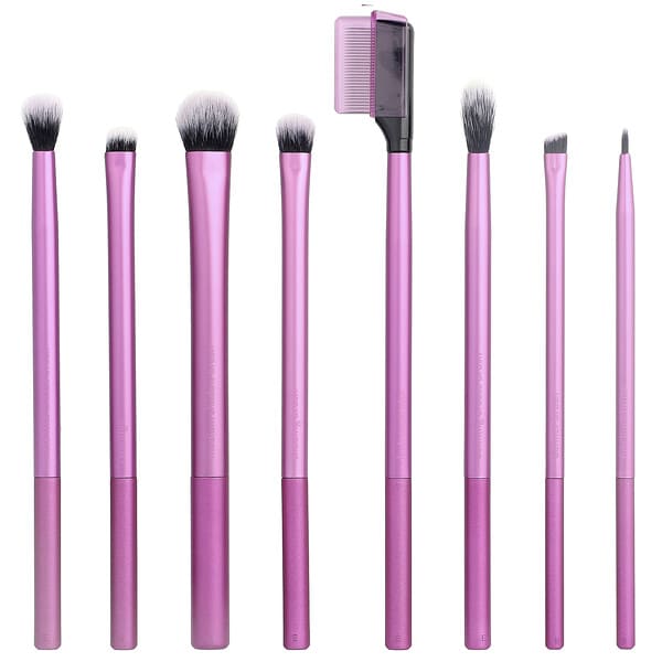 Real Techniques, Everyday Eye Essentials Brush Set, For Eye, 8 Brushes