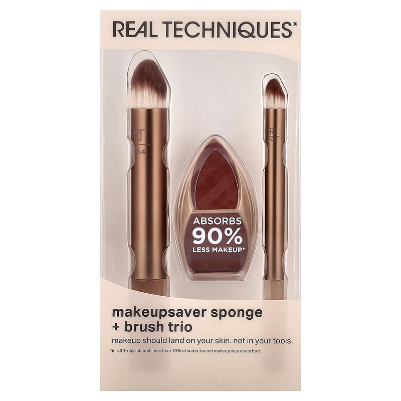 Makeupsaver Sponge + Brush Trio, 3 Piece Set