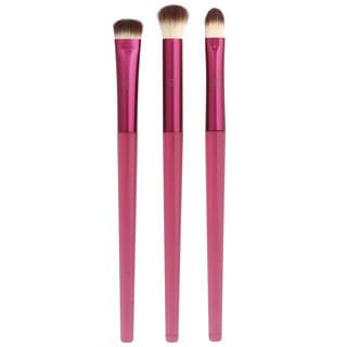 Real Techniques, Cherry On Top, MesmerEyes Brush Trio, 3 Piece Set