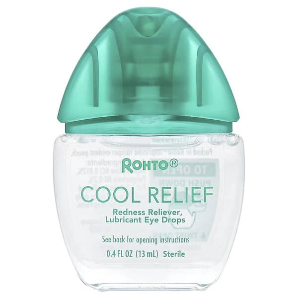 Rohto, Cooling Eye Drops, Cool Relief, 0.4 fl oz (13 ml)