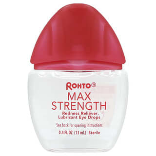 Rohto, Cooling Eye Drops, kühlende Augentropfen, maximale Stärke, 13 ml (0,4 fl. oz.)