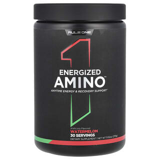 Rule One Proteins, Energized Amino, аминокислоты, со вкусом арбуза, 270 г (9,52 унции)