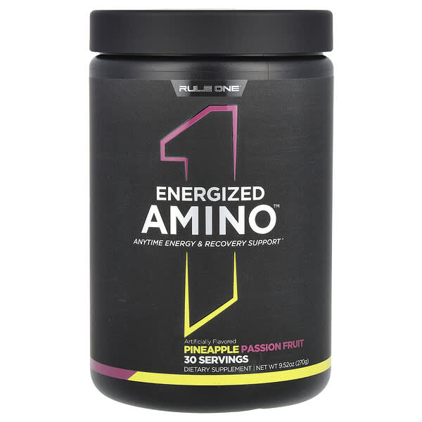 Rule One Proteins Energized Amino, Pineapple Passion Fruit, 9.52 oz (270 g)