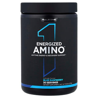 Rule One Proteins, Energized Amino, Blue Raspberry, 9.52 oz (270 g)