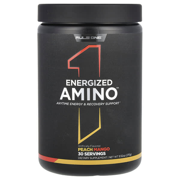 Rule One Proteins Energized Amino, Peach Mango, 9.52 oz (270 g)