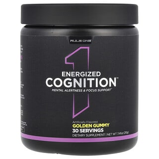 Rule One Proteins, Energized Cognition, Golden Gummy, energiespendende Kognition, goldener Fruchtgummi, 210 g (7,41 oz.)