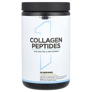 Rule One Proteins, Peptídeos de Colágeno + Vitamina C e Ácido Hialurônico, Creme de Baunilha, 230 g (8,11 oz)