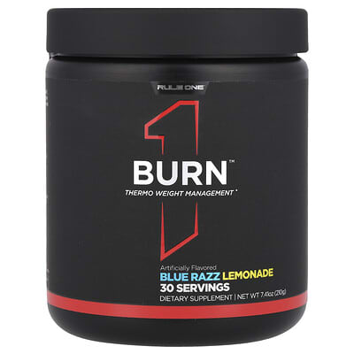 Rule One Proteins, Burn™, Thermal Weight Management, Blue Razz Lemonade, 7.41 oz (210 g)