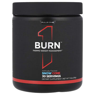 Rule One Proteins, Burn™, Thermo Weight Management, Snow Cone, 7.41 oz (210 g)