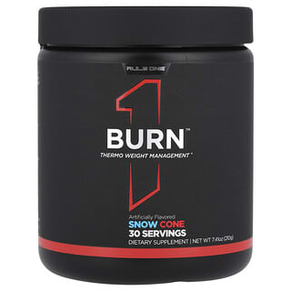 Rule One Proteins, Burn™, 써모 체중 관리, 스노우 콘, 210g(7.41oz)